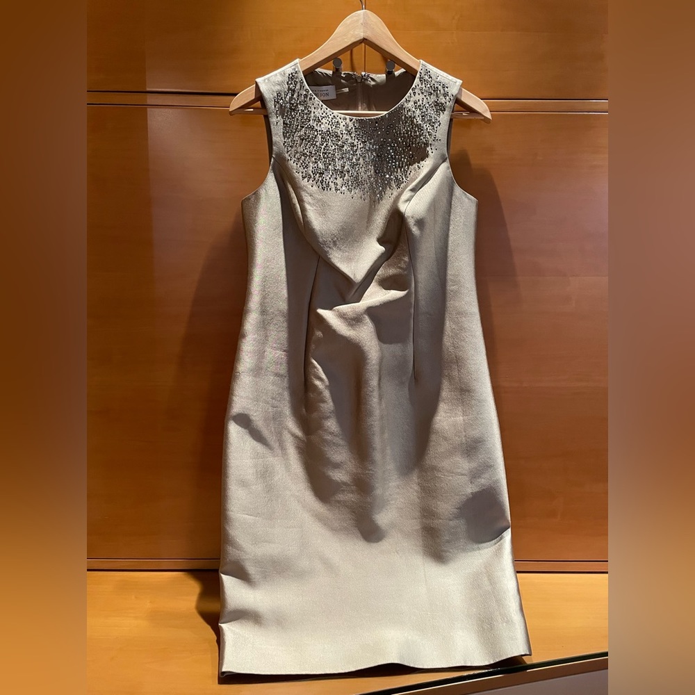 Teri Jon Gold Sleeveless Dress Size 6